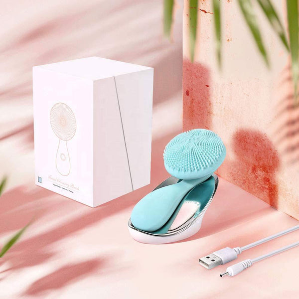 YouHebe flower turquoise facial cleansing brush
